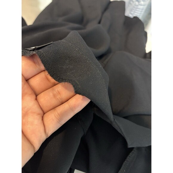 Betsey Johnson 90s USA Dress Sz M Fit Flare Black Punk Goth Emo Button Witchy - Picture 3 of 16